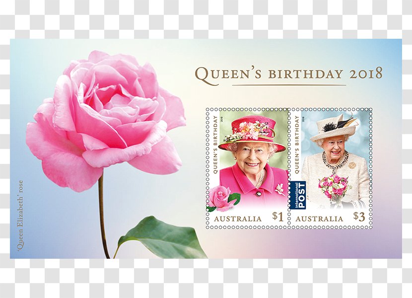 Queen's Birthday Public Holiday Australia New Zealand Postage Stamps - Flower Bouquet Transparent PNG