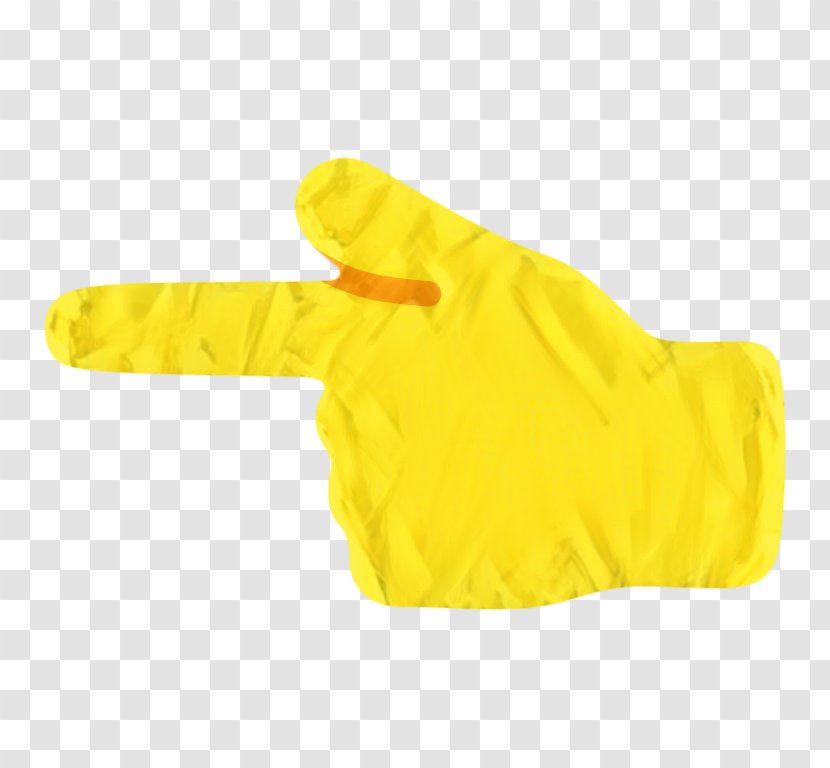 Yellow Background - Safety - Finger Outerwear Transparent PNG