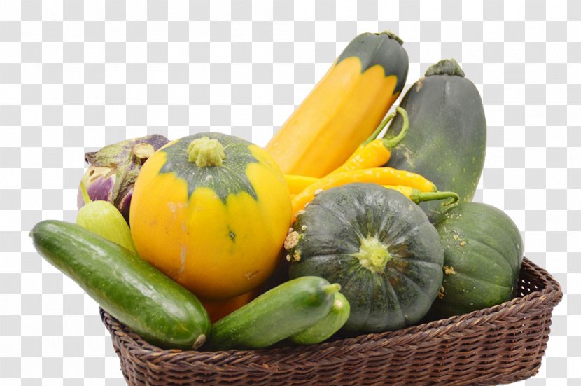 Gourd Vegetarian Cuisine Calabaza Winter Squash Vegetable - Basket - A Of Vegetables Transparent PNG