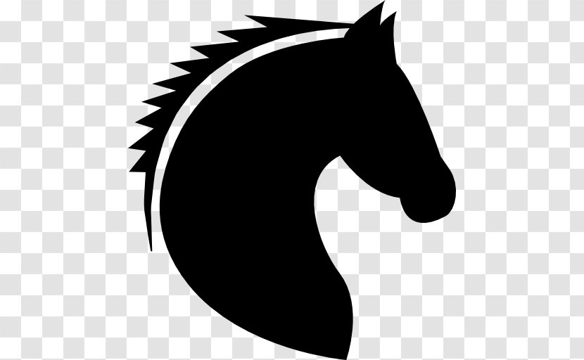 Horse Head Mask Silhouette Clip Art - Black - Horsehead Printing Transparent PNG
