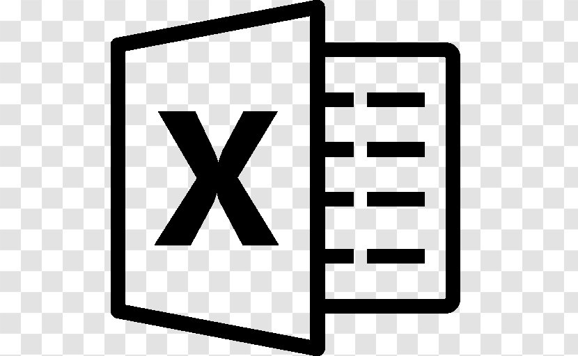 Microsoft Excel Clip Art - Black And White Transparent PNG