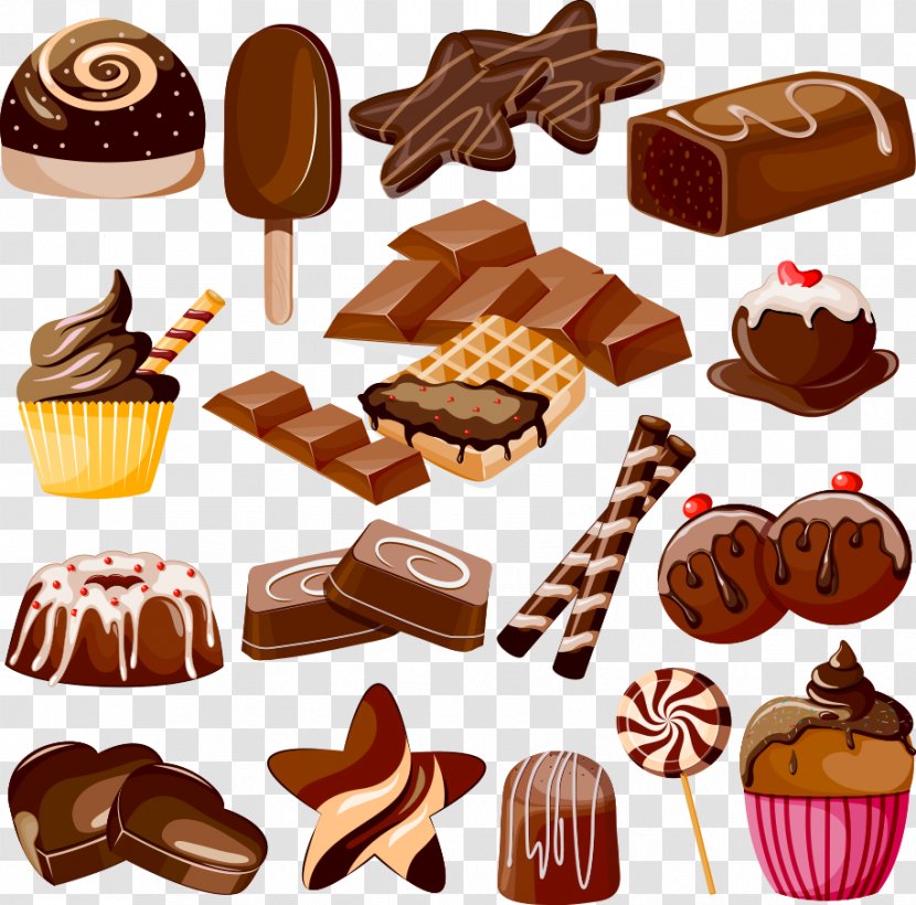 Chocolate Cake Bar Cookie - Vector Products Transparent PNG