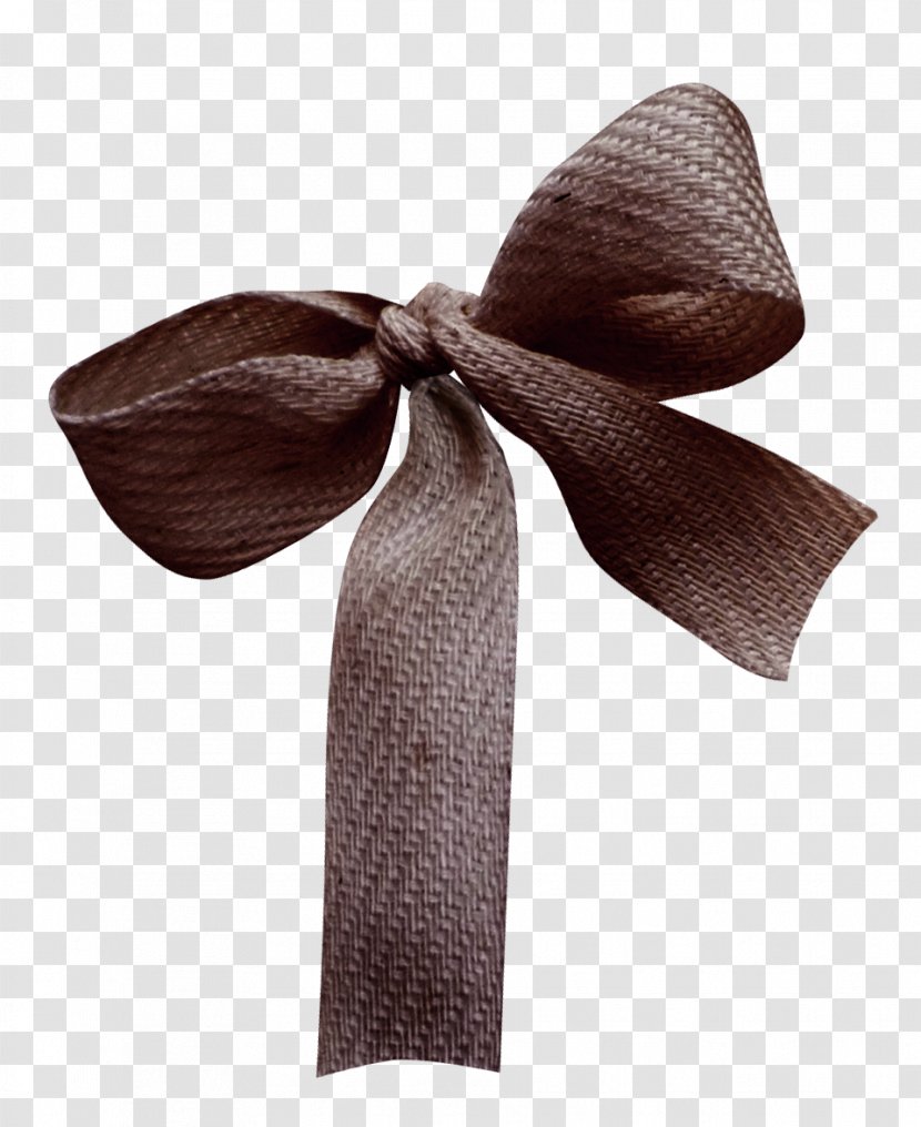 Brown Ribbon Material Clip Art - Bow Transparent PNG