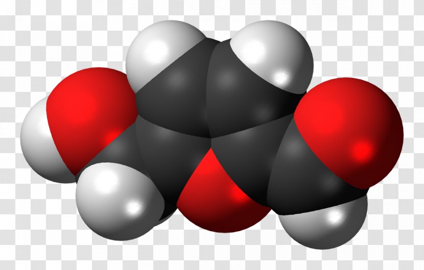 Hydroxymethylfurfural Space-filling Model Glucose Molecule - Louis Camille Maillard Transparent PNG