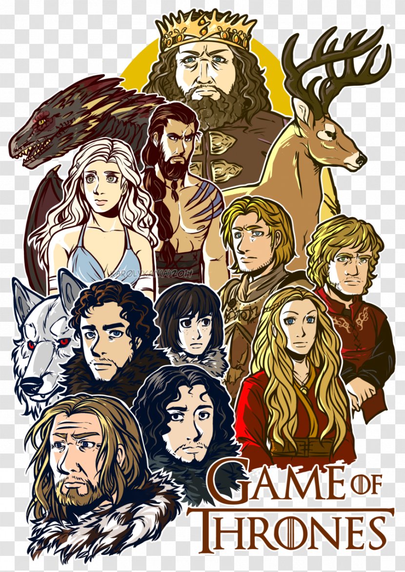 Game Of Thrones T-shirt Daenerys Targaryen Khal Drogo Jon Snow - Poster Transparent PNG
