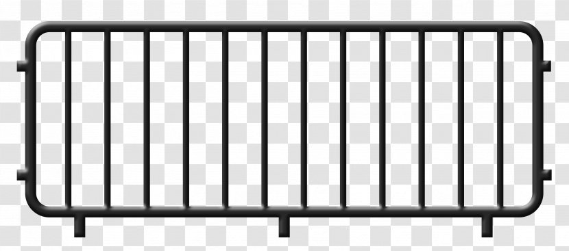 Gate Euclidean Vector Clip Art - Black And White - Metal Fence Transparent PNG