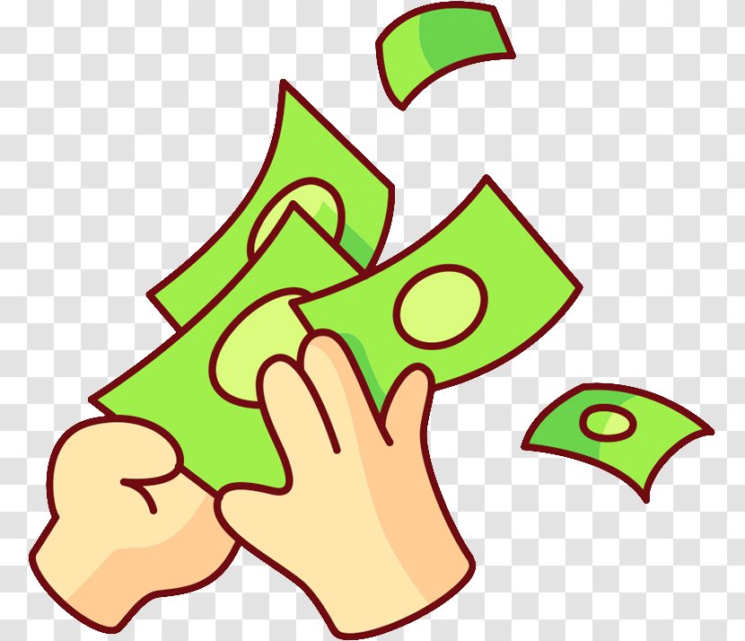 Google Clip Art - Sticker - Hands Counting Money Hand-painted Simple Pen Transparent PNG