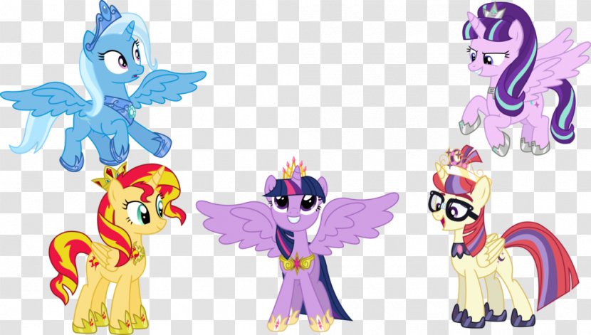 Twilight Sparkle Sunset Shimmer Princess Celestia Luna Winged Unicorn - My Little Pony Transparent PNG
