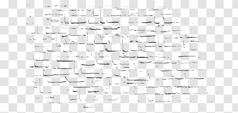 Black And White Pattern - Monochrome - Vintage Brick Wall Background Transparent PNG