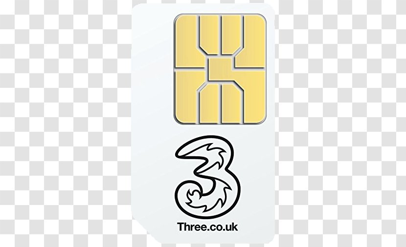 0 Three UK Subscriber Identity Module Prepay Mobile Phone Cellular Network - Iphone Transparent PNG