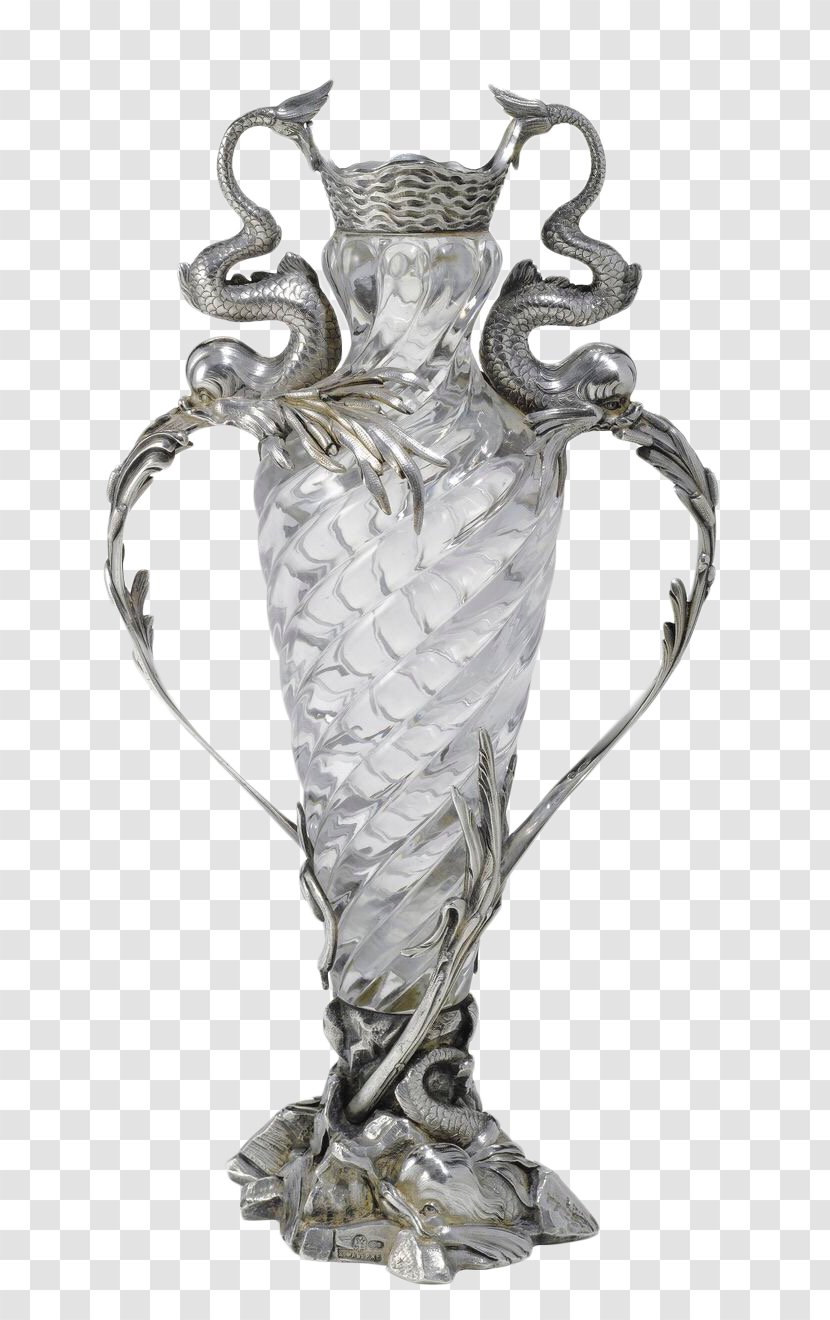 Vase Lead Glass Silver Art - House Of Fabergxe9 - Crystal Transparent PNG