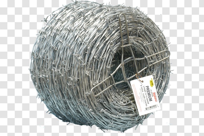 Barbed Wire Chain-link Fencing Galvanization Tape - Fence Transparent PNG