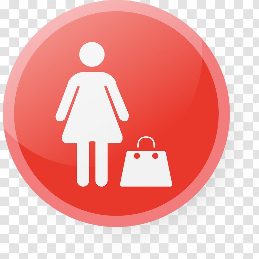 Unisex Public Toilet Bathroom Woman - Red - Women Bag Transparent PNG