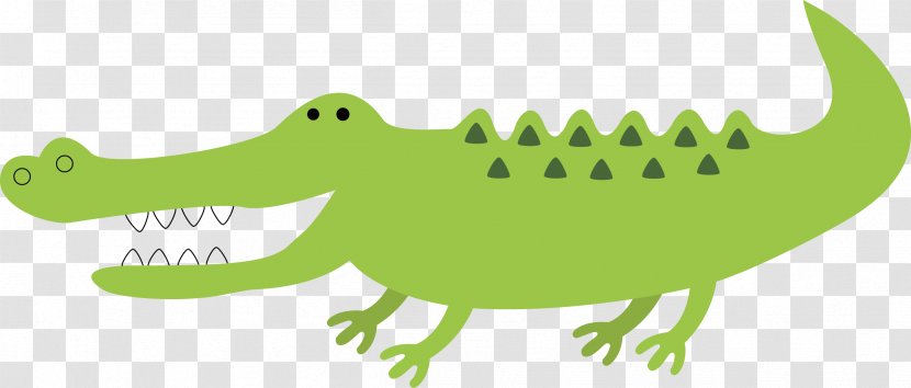 Crocodile Alligator Green Jaw - Vector Transparent PNG
