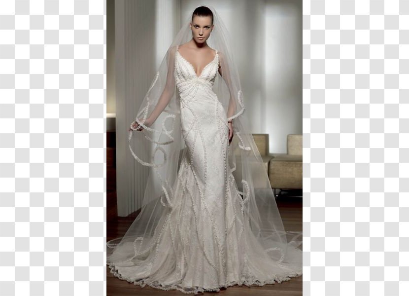 Wedding Dress Bride Satin Lace - Embellishment Transparent PNG