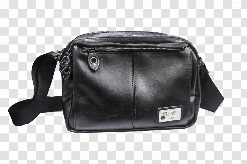 Handbag Designer Messenger Bag - Black Transparent PNG