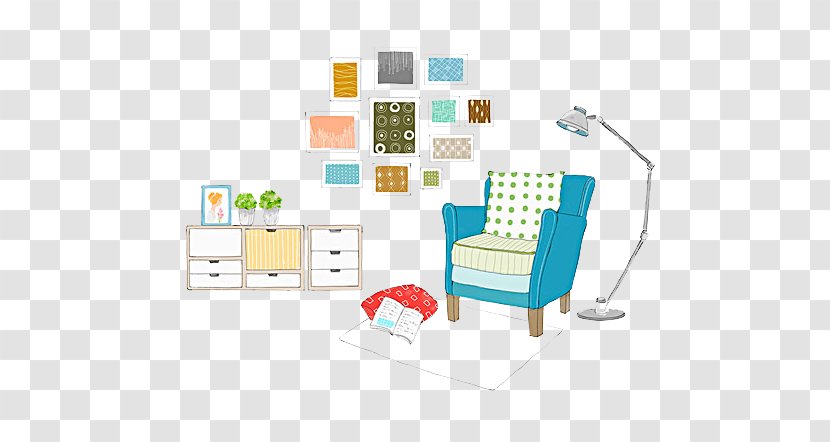 Graphic Design Couch - Lamp - Sofa And Floor Transparent PNG