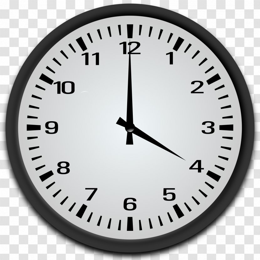 Clip Art Digital Clock Image - 12hour Transparent PNG
