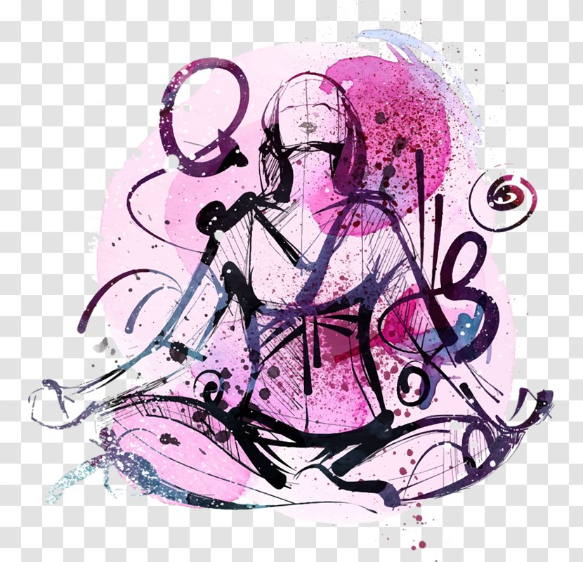 Meditation Reiki Clip Art - Purple - Author Transparent PNG