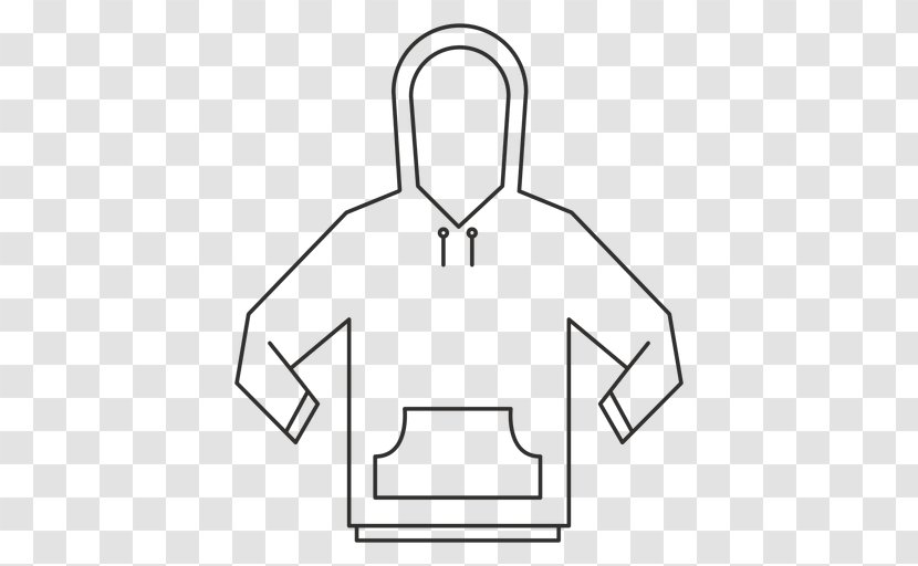 Clip Art Sleeve Logo Black & White - Line - M PatternFortnite Silhouette Hoodie Transparent PNG
