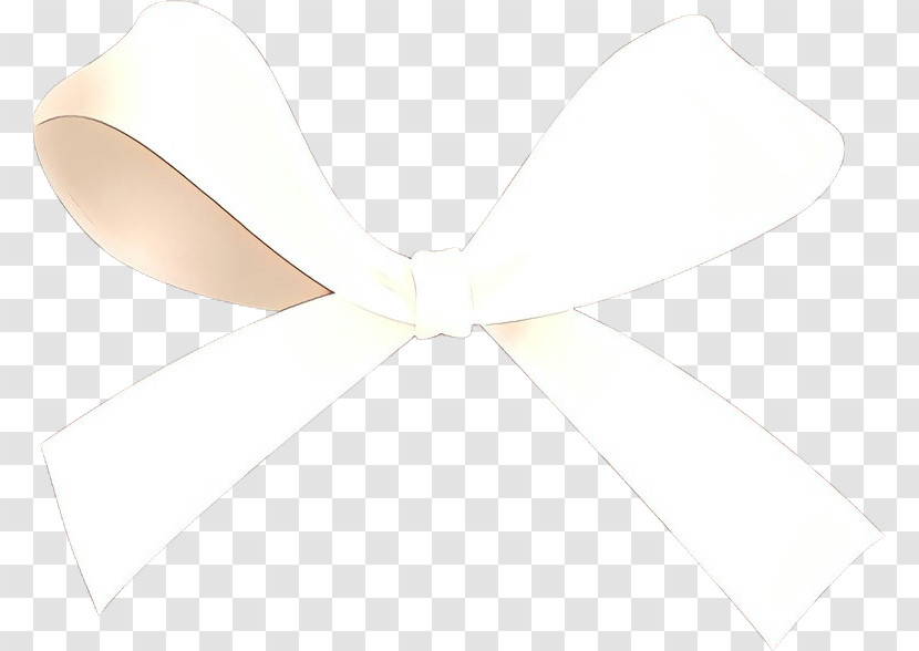 White Beige Collar Line Ribbon Transparent PNG
