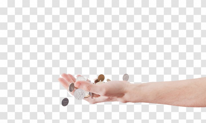 Coin Money Download - Euro - Hands Coins Transparent PNG