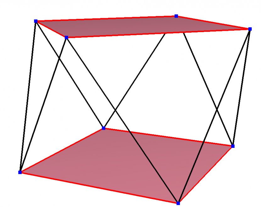 Square Antiprism Skew Polygon Octagon - Edge Transparent PNG