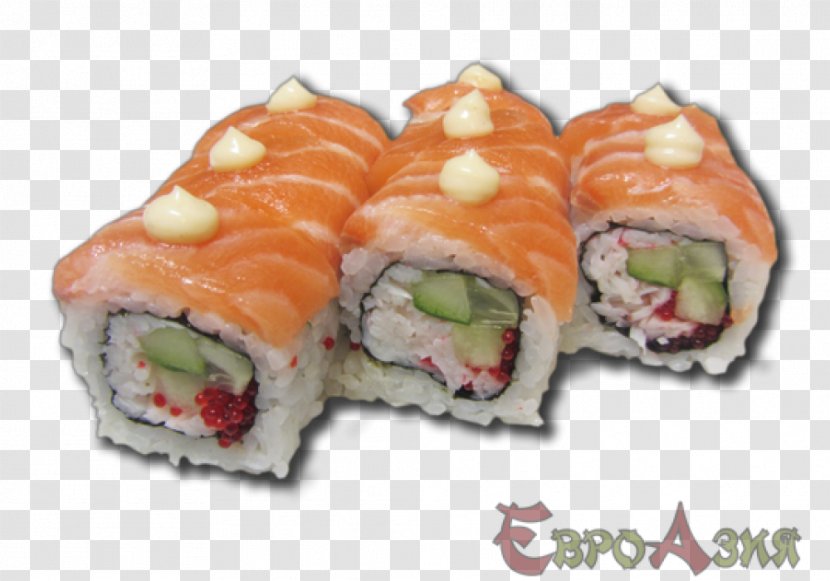 California Roll Sashimi Smoked Salmon Sushi Recipe - Asian Food Transparent PNG