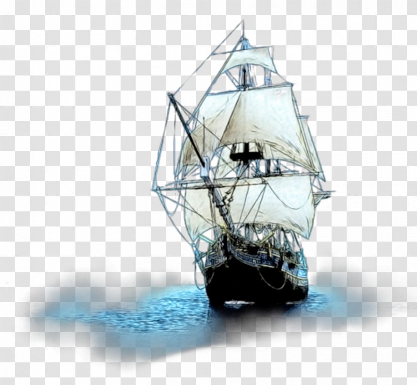 Brigantine Ship Clip Art Galleon - Fluyt Transparent PNG