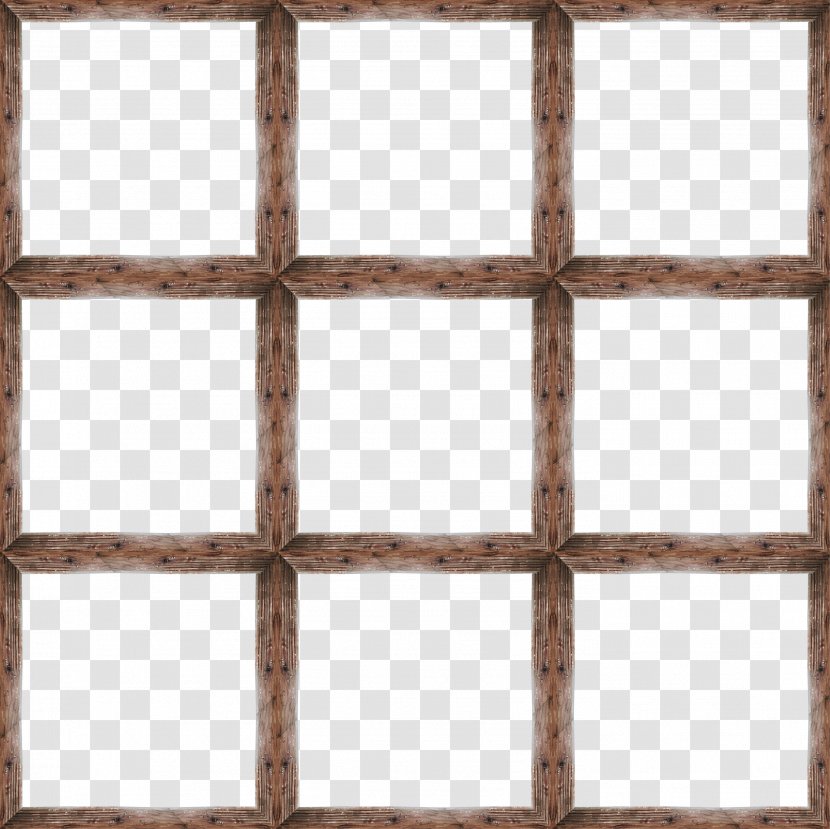 Window Picture Frame Texture Mapping Wood - Brown Beautiful Windows Transparent PNG