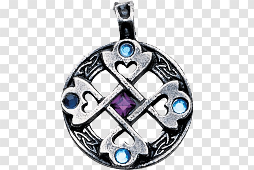Celtic Cross Knot Charms & Pendants Celts Amulet - Silver Transparent PNG