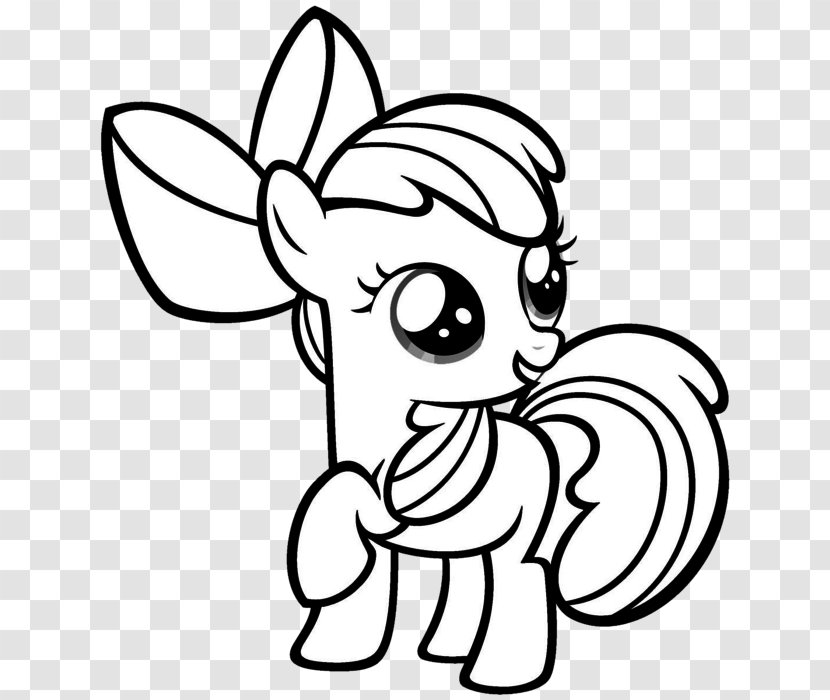 Apple Bloom Applejack Rainbow Dash Coloring Book Pony - Frame - Little Ponny Transparent PNG