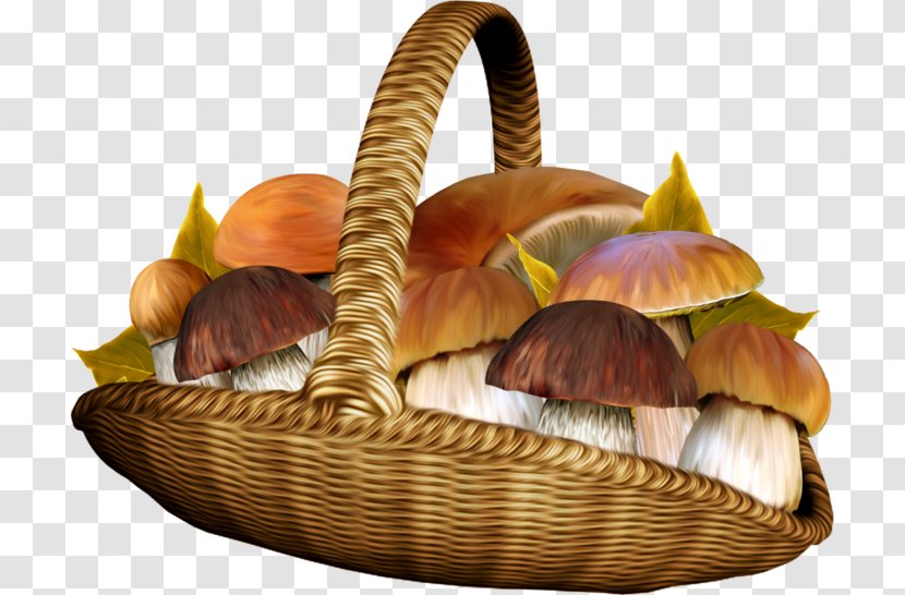 Basket Mushroom Vegetable Shiitake Transparent PNG