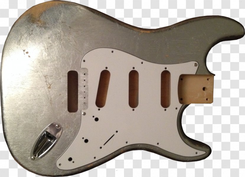 Electric Guitar Metal Fender Stratocaster Silver - String Instrument Transparent PNG