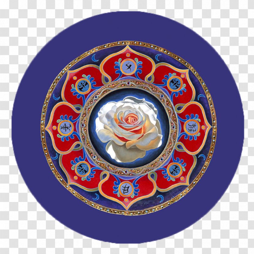 Mandala Mantra Tantra Om Mani Padme Hum Prayer - Word - Round Transparent PNG