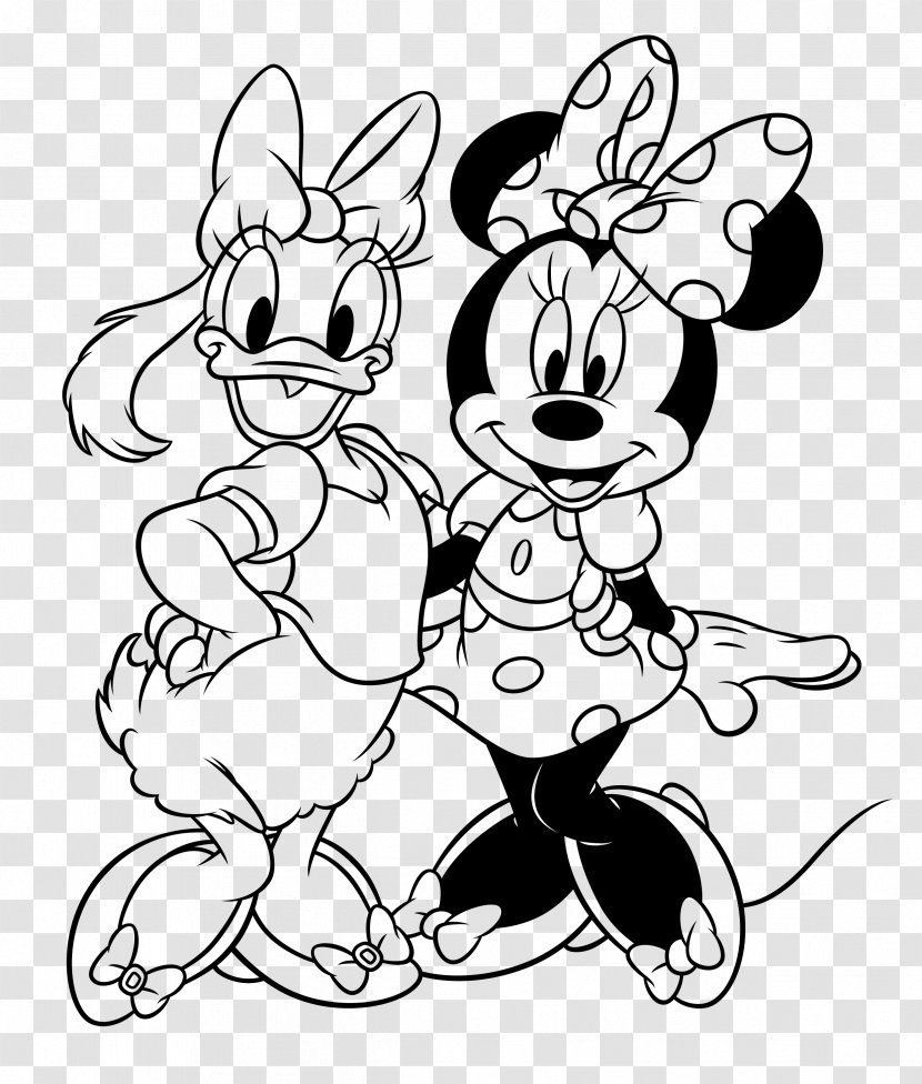 Daisy Duck Minnie Mouse Donald Mickey Coloring Book - Frame - Disney Pluto Transparent PNG