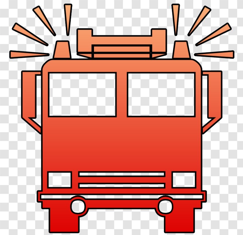 Car Fire Engine Department Clip Art - Firefighter - Simple Elements Ambulance Transparent PNG