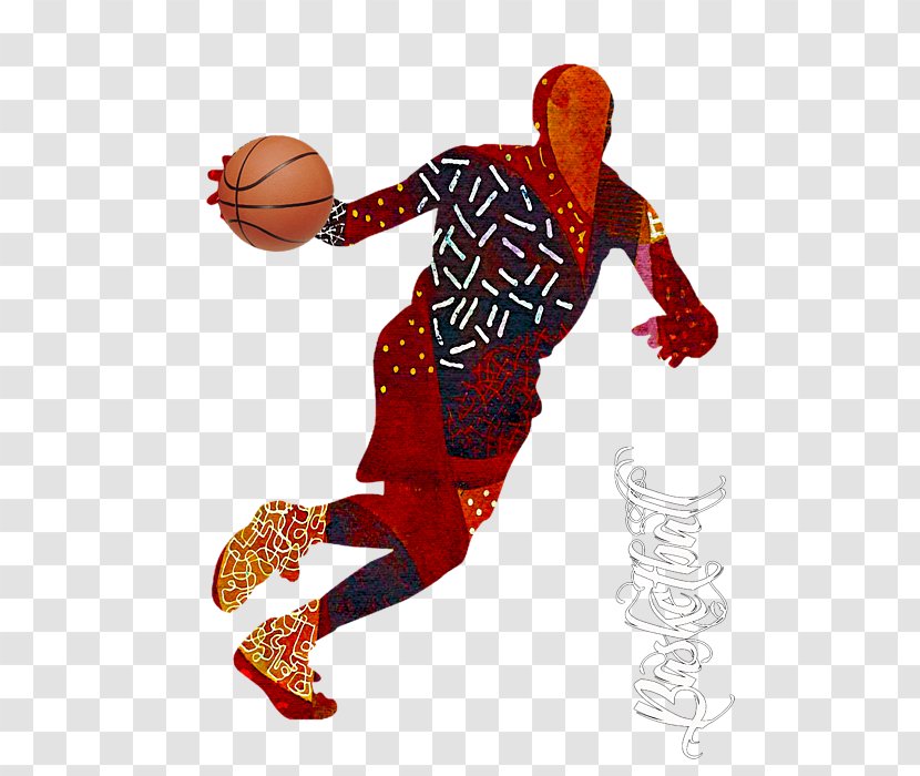 Basketball Sport Wall Decal Silhouette - Ball - Clothes Transparent PNG