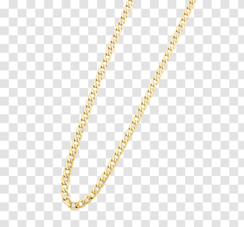 Necklace Curb Chain Gold Silver - Chains For Men Transparent PNG