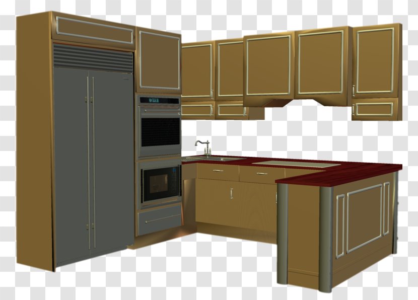 Kitchen Cabinet Clip Art - Desk Transparent PNG