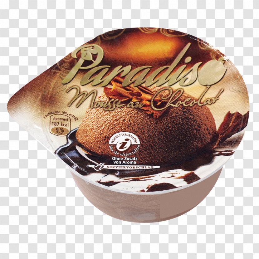 Chocolate Mousse Dessert Food Dairy Products - Chocolat Transparent PNG