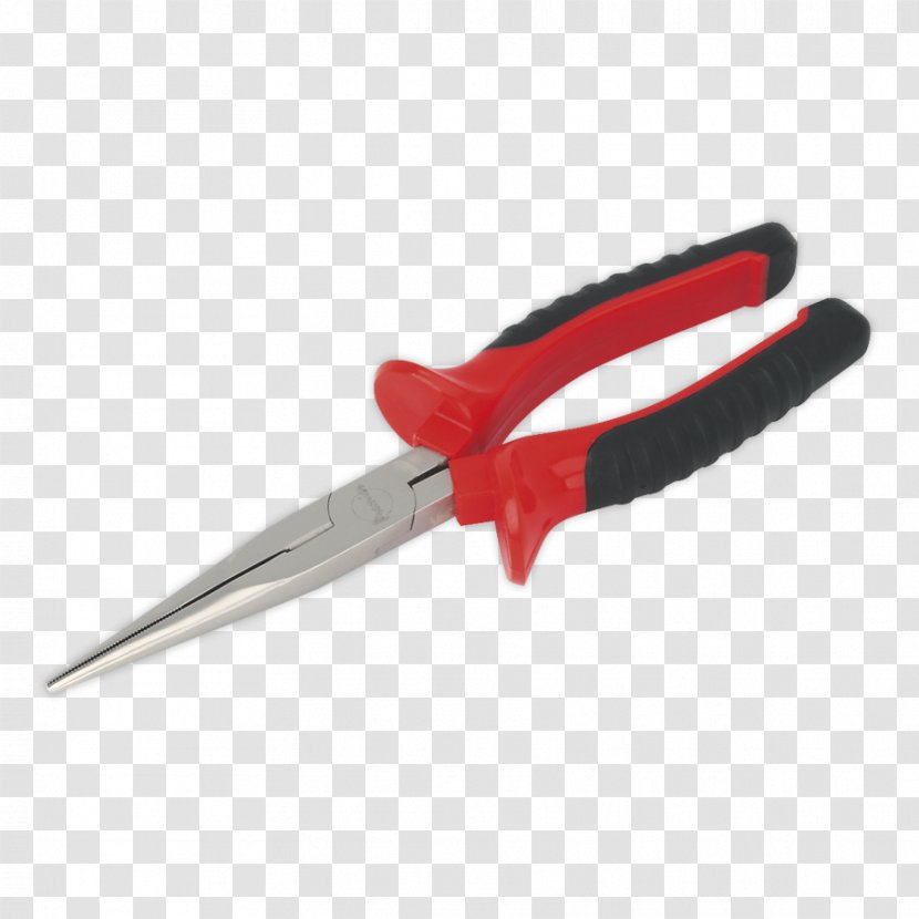 Diagonal Pliers Lineman's Needle-nose Locking - Serrated Blade Transparent PNG