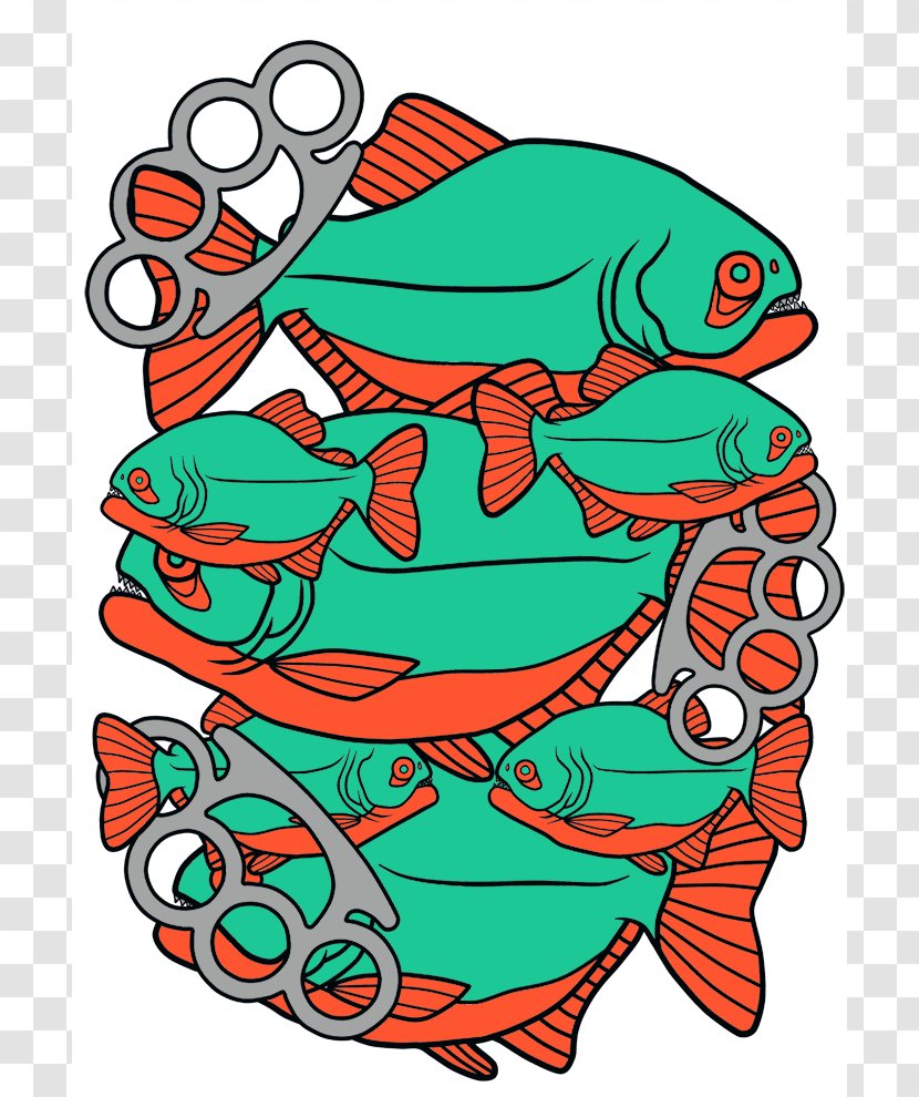 Art Tattoo Clip - Fictional Character - Piranha Designs Transparent PNG