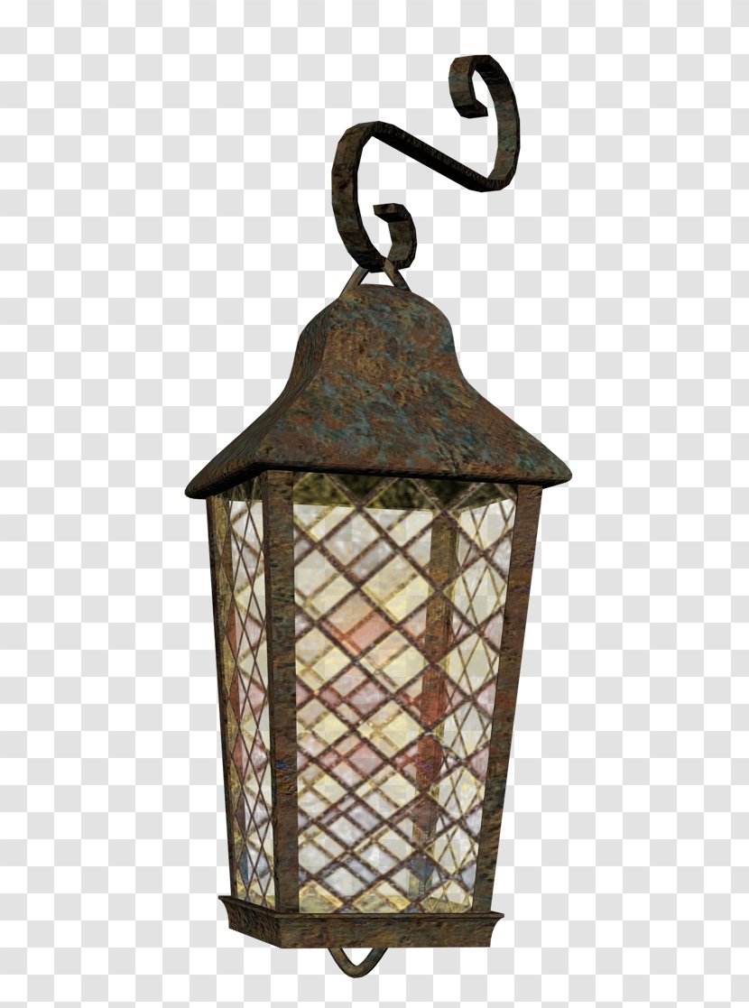 Lantern Lamp Light Fixture Ceiling - Farolas Filigree Transparent PNG