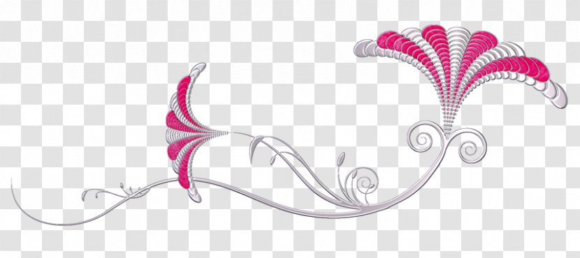 Drawing Line Art Pink M Clip - Flower - سكرابز رمضان Transparent PNG