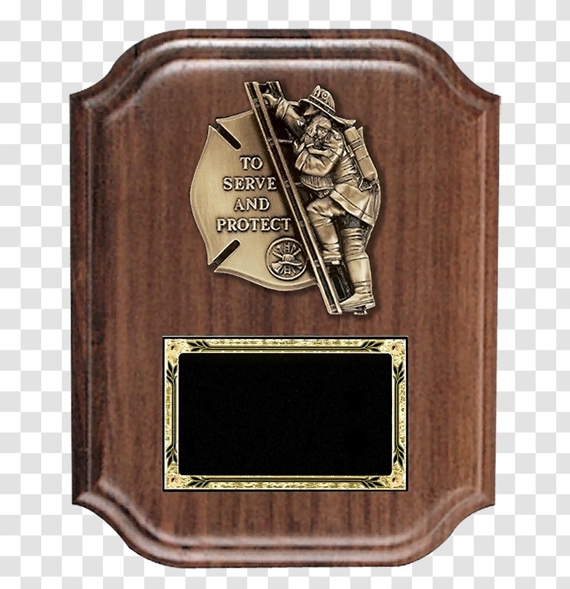 01504 Brass Award Commemorative Plaque Transparent PNG