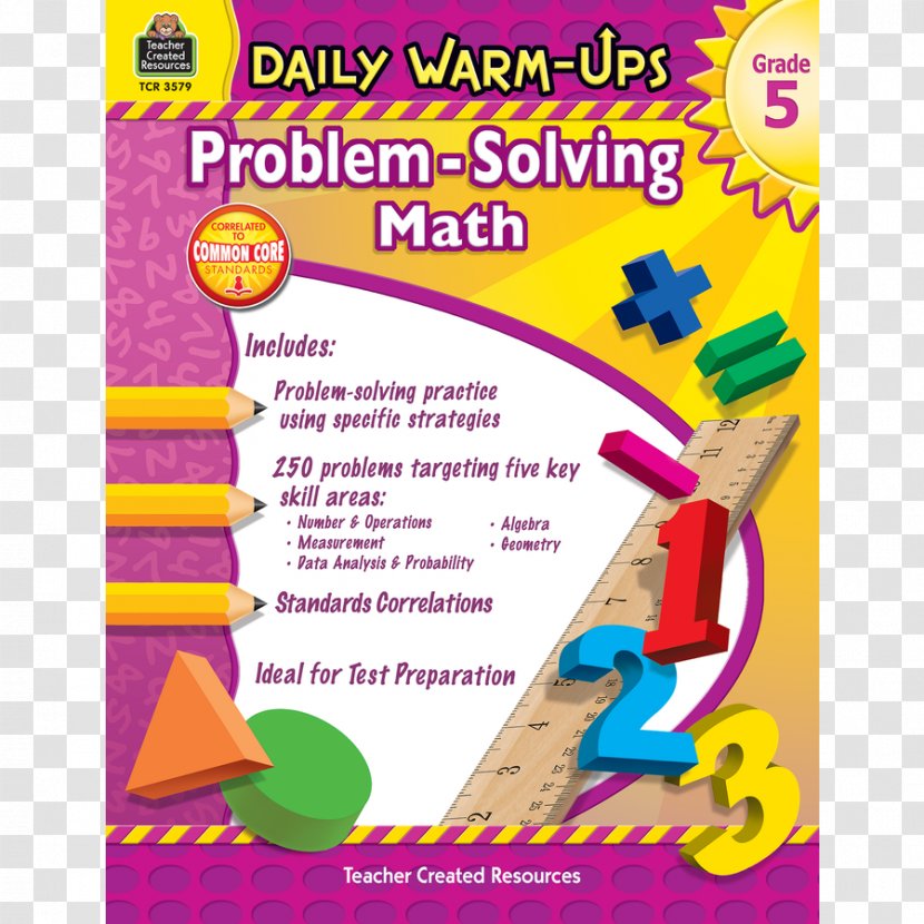 Daily Warm-Ups: Problem Solving Math Grade 5 6 4 Mathematical - Warmups - Activity Room Transparent PNG