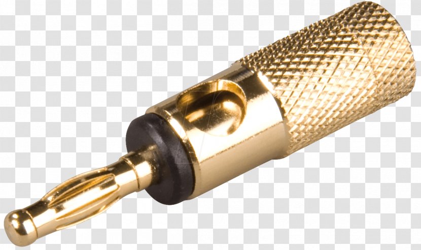 Banana Connector Electronics Gilding Cable Television - Hardware - Gold Mic Transparent PNG