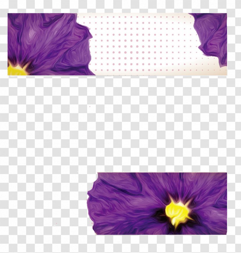 Petal Violet Banner Flower - Tree - Notes Petals Transparent PNG