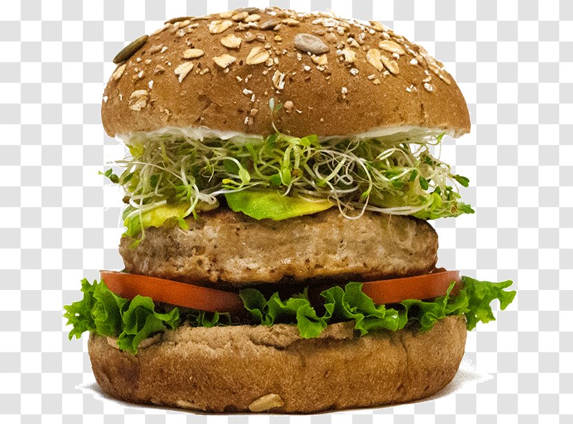 Salmon Burger Cheeseburger Whopper McDonald's Big Mac Buffalo - Fast Food Transparent PNG